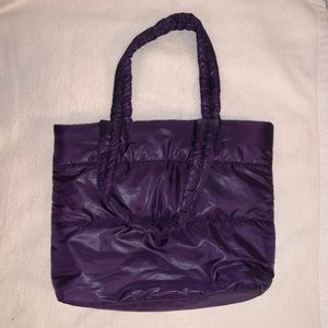 Purple Puffy Bag